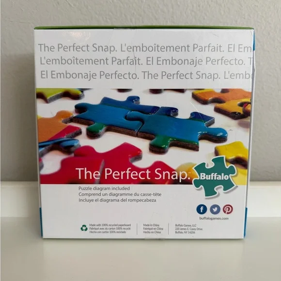 Buffalo David Bitton Charles Wysocki Puzzle - 1000 Pieces - Green and Blue - Picture 2 of 2